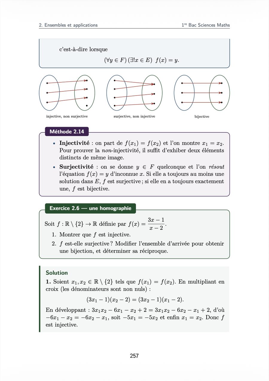 Extrait : ensembles et applications